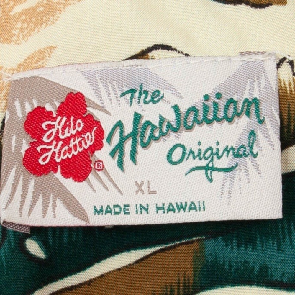 Hilo Hattie Hawaiian Original Floral Shift Dress XL Cream Rayon Made in Hawaii - Picture 4 of 6